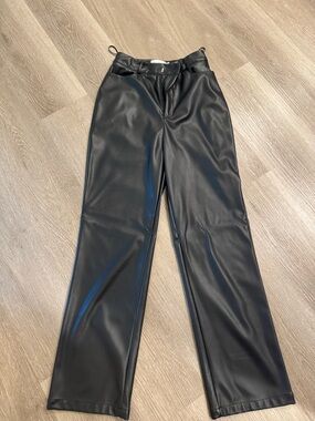 Hello Molly Black Faux Leather Pants